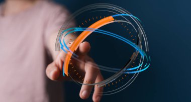 Dijital Teknoloji Bağlantısı: Geleceğe Dokunan Soyut Küre