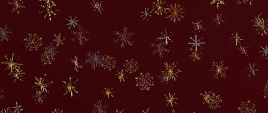 Burgundy arka planında zarif kar tanesi deseni Tatiller için mükemmel