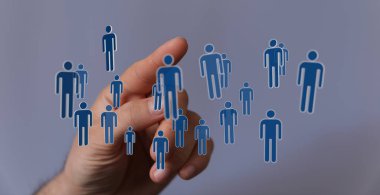 El ile insan ağı bağlantısı, sosyal medya kavramı