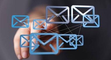 Genel E- posta Ağ Bağlantısı Konsepti