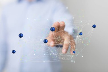 Global Ağ Bağlantısı Teknolojisi Konsepti