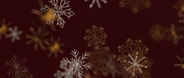Maroon Tatilleri için Soyut Kar Tanesi Deseni