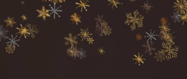 Mevsimsel Tasarımlar İçin Zarif Kar Tanesi Soyut Arkaplanı