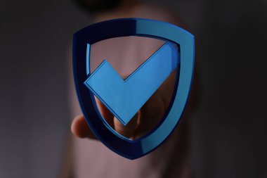 İşaretli güvenlik ve güvenlik dijital kalkanı