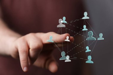 El Illustrating Communication ve People tarafından bağlanan dijital ağ