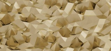 Tasarım ve dekor için soyut altın geometrik şekiller