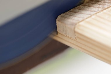 Wood Joint 'e yakın çekim: Marangozluk Ayrıntılarını Belirle