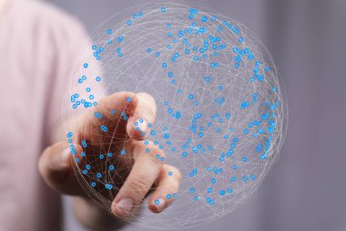 Global Ağ Bağlantısı: Dijital Küre ile El Etkileşimi