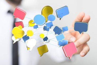 Küresel İletişim Ağı: Bağlı Konuşma Baloncukları