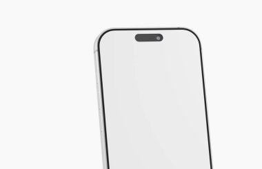 Kamera ve modern tasarımı olan minimalist telefon ekranı