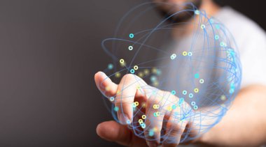 Küresel ağ, bağlantı ve iletişim kavramlarına dokunmak