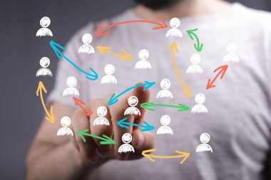 Ağ, Bağlantı, Sosyal Ağ, İletişim, Takım Çalışması, İşbirliği, İş, İnsanlar, Oklar, Etkileşim, Küresel, Teknoloji, Gro