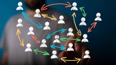 Ağ, Bağlantılar, İş İşbirliği, Takım Çalışması, İletişim, Küresel Ağ, Sosyal Medya, Çevrimiçi Toplum, İşbirliği, Ortaklık