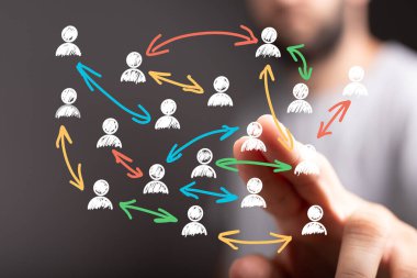 Ağ, Bağlantı ve İşbirliği Konsepti