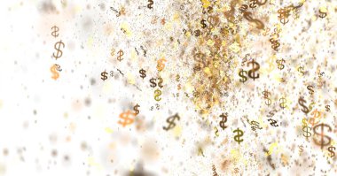 Altın Dolar İşaretleri Arkaplanda Patlıyor