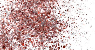 Kırmızı ve Gri Konfeti Patlama Arkaplanı