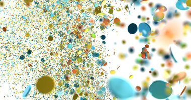 Renkli Konfeti Kutlama Arkaplan Dokusu