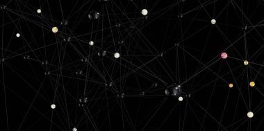 Soyut Ağ Bağlantısı Çizgileri