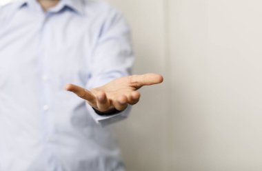 Person Offering Hand, Concept of Giving, Receiving, Helping or Support