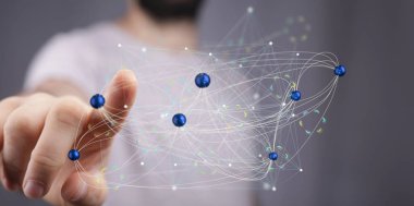 Genel ağ bağlantısı dijital teknoloji