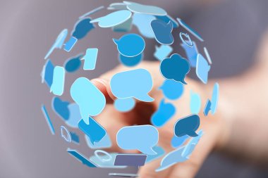 Küresel İletişim: Bir Konuşma Küresi ile El Etkileşimi