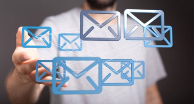 Genel E- posta Ağ Bağlantısı Konsepti