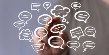 İletişim Ağı: Konuşma Baloncuklarıyla El