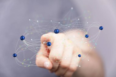 Global Ağ Bağlantısı: Dijital Düğümlerle El Etkileşimi