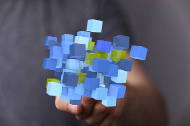 Veri Küpü Görselleştirme: Soyut Teknoloji Kavramı