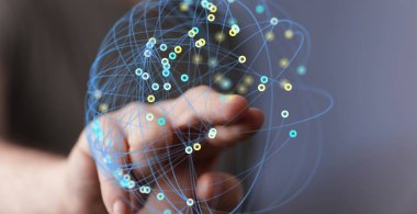 Global Ağ Bağlantısı: Dijital Küre ile El Etkileşimi