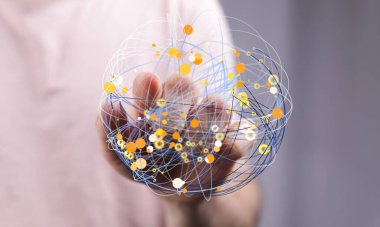 Elle Soyut Küresel Ağ Bağlantısı