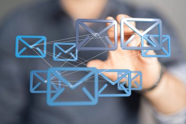 Genel E- posta Ağ Bağlantısı Konsepti