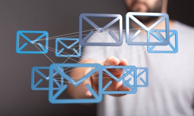 Genel E- posta Ağ Bağlantısı Konsepti