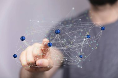 Global Ağ Bağlantısı Teknolojisi Konsepti