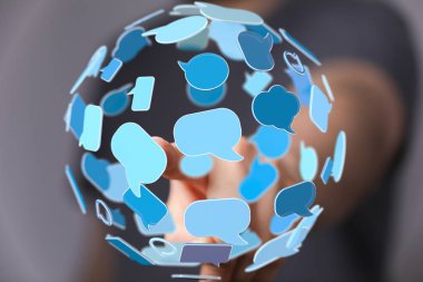 Küresel İletişim Ağı: Etkileşimli Konuşma Baloncukları