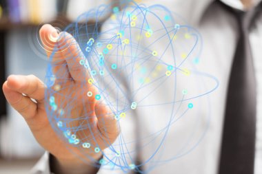 Elle Soyut Küresel Ağ Bağlantısı