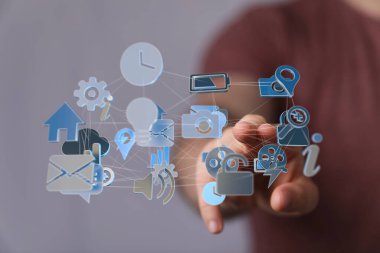 Global Ağ Bağlantısı Teknolojisi Konsepti