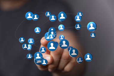 Dijital ağ ve insan bağlantısı kavramı