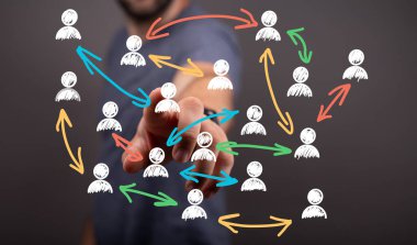 Ağ Bağlantılarıyla Etkileşen Adam