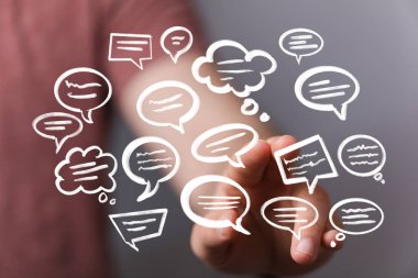 Uçan Sohbet Baloncuklarıyla Etkileşim: İletişim Konsepti