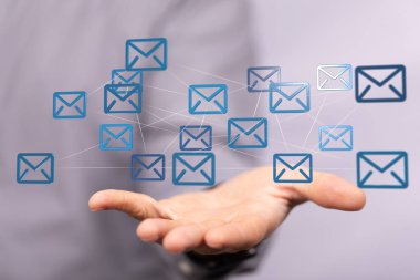 Genel E- posta Ağ Bağlantısı Konsepti