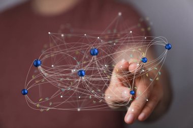 Global Ağ Bağlantısı Teknolojisi Konsepti