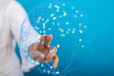 Global Ağ Bağlantısı Teknolojisi Konsepti