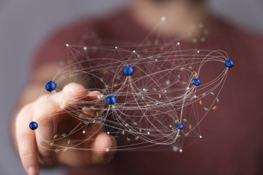 Global Ağ Bağlantısı Dijital Teknoloji Kavramı