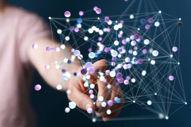 Karmaşık Ağ Görselleştirmesi ile El Etkileşimi