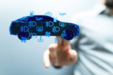 Dijital Araç Kontrol Paneli Uyarı Işıkları ve Göstergeleri