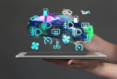 Dijital Araç Kontrol Paneli: Tabletteki Otomatik Tanılama ve Bakım