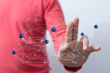 Global Ağ Bağlantısı Teknolojisi Konsepti