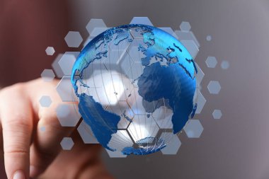 Global Ağ Bağlantısı Teknolojisi Konsepti