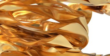 Soyut Altın Dalgalar Lüks Arkaplan